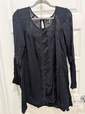 Volcom Black Crochet Dress